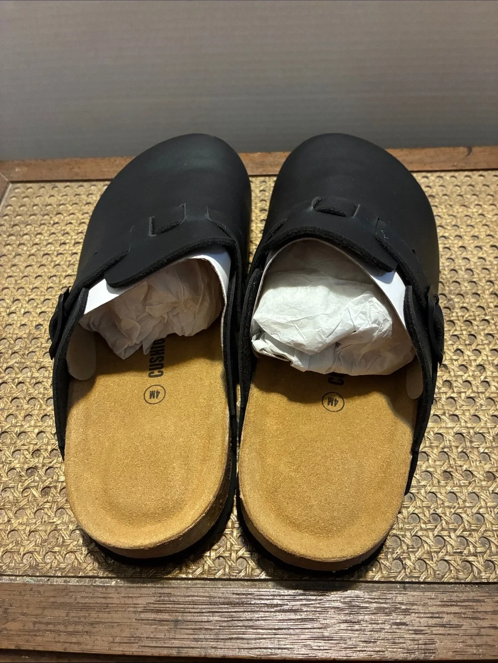 Cushionaire Kids Black Slip-On Clog with Adjustable Strap 🆕